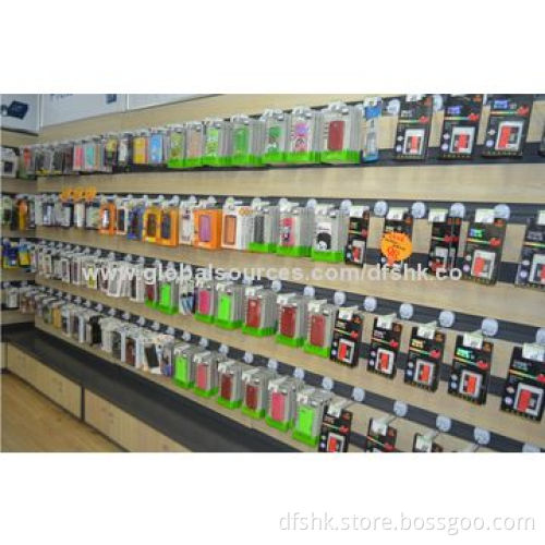 Retail security hooks for slatwall pegboard in supermarket
